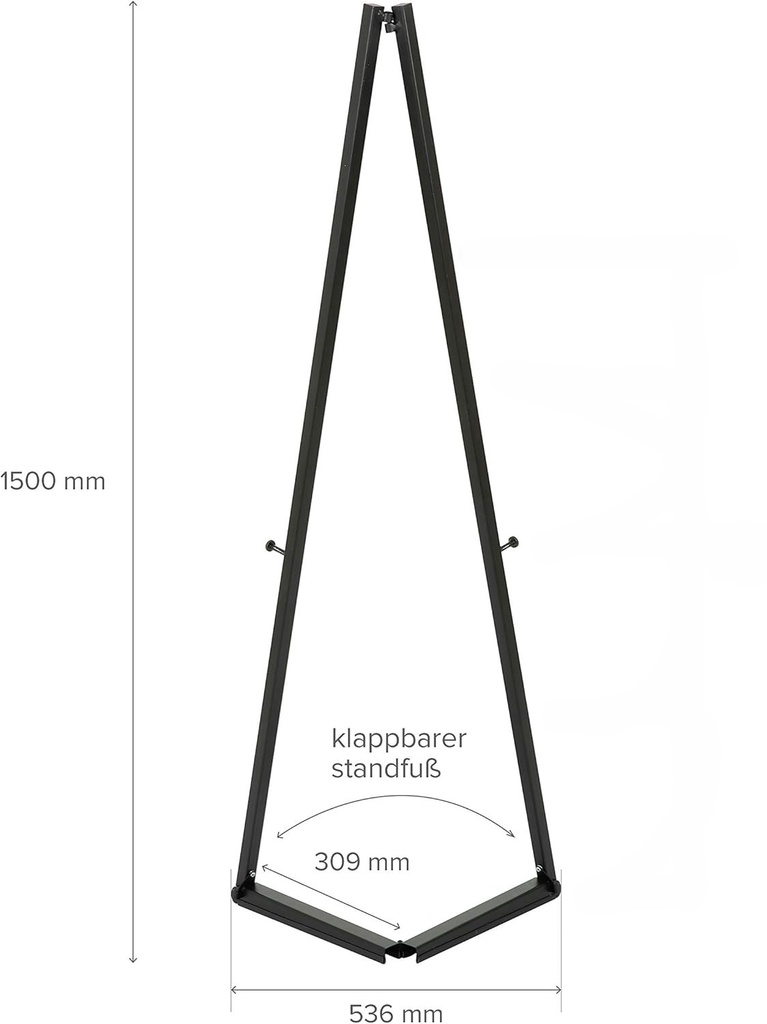 Staffelei QuickFold schwarz