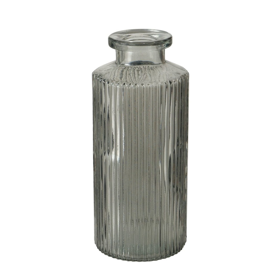 Tischvase Sandaria - Streifen - grau