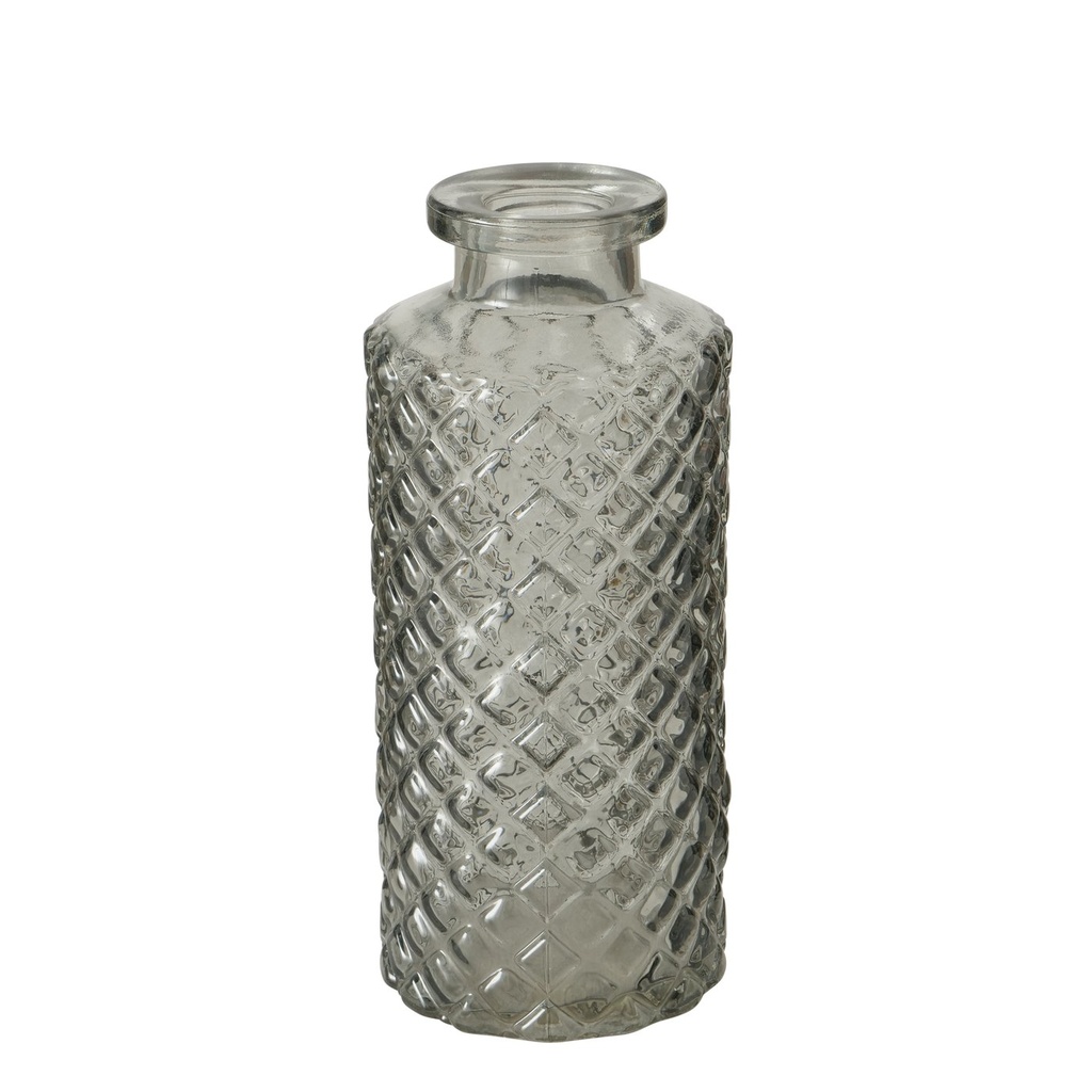 Tischvase Sandaria - Karo - grau