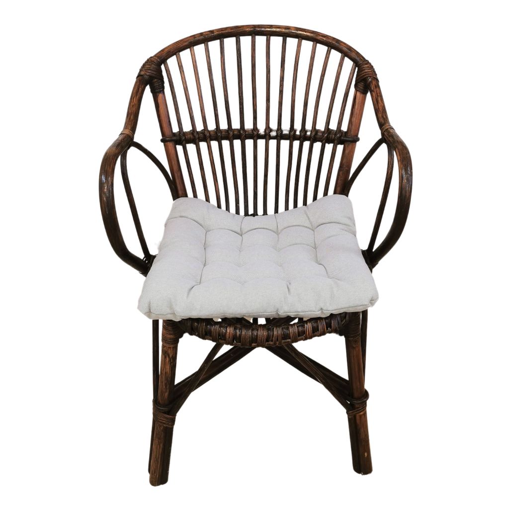 Rattan-Stuhl dunkel