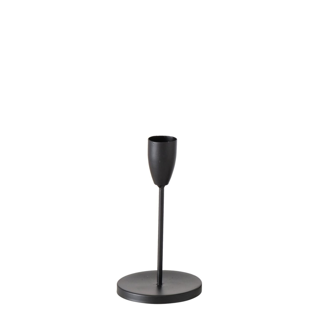 Stabkerzenhalter Schwarz Klassik - klein - 15cm