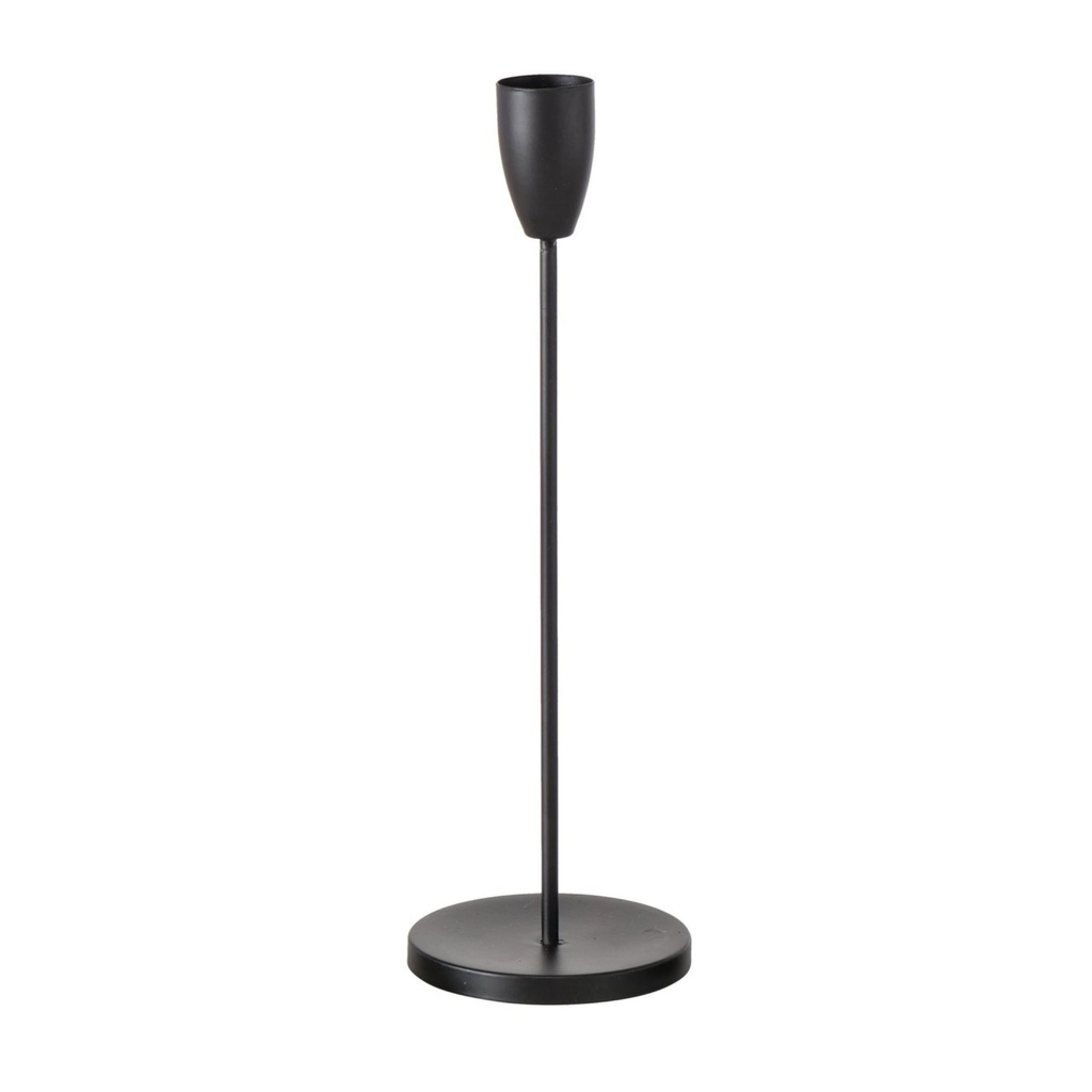 Stabkerzenhalter Schwarz Klassik - groß - 25cm