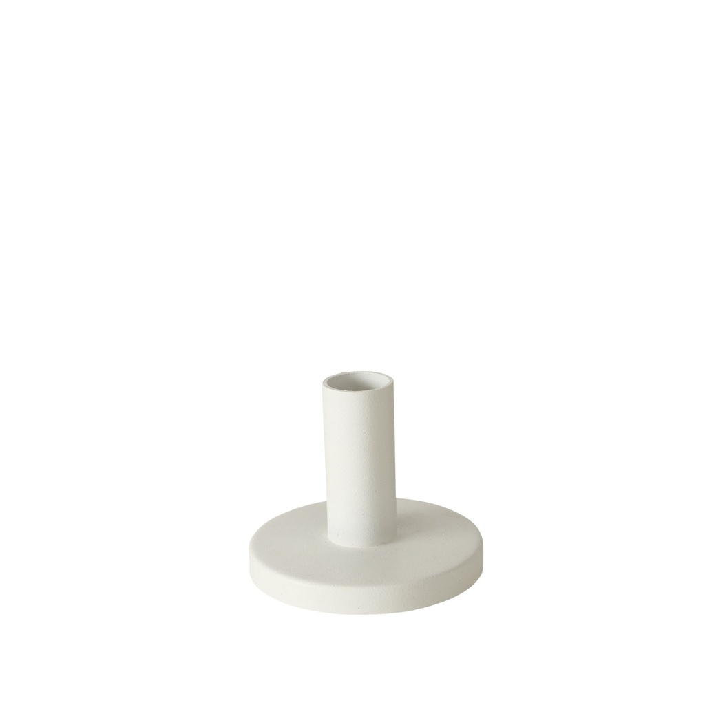 Stabkerzenhalter Falko weiß - klein - 7cm