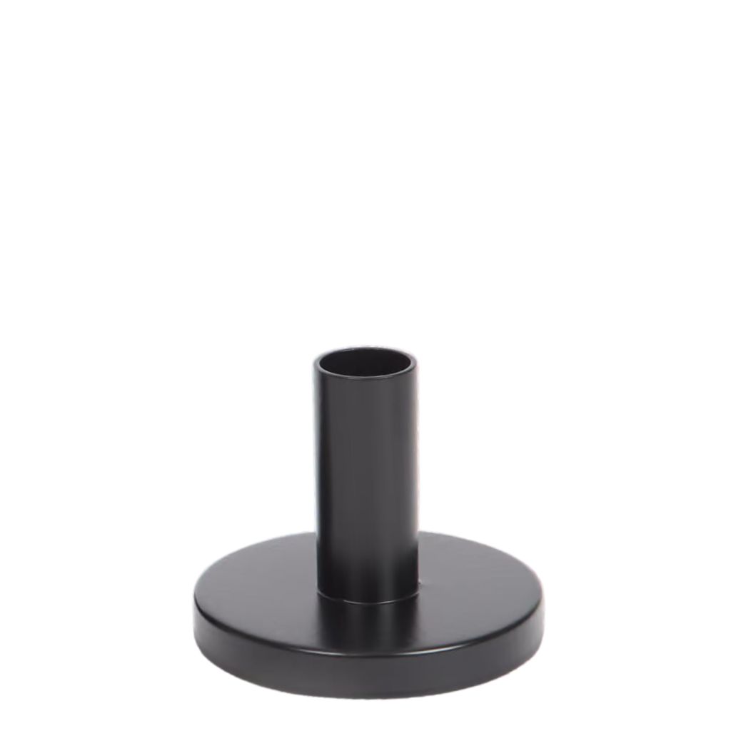 Stabkerzenhalter Falko schwarz - klein - 7cm