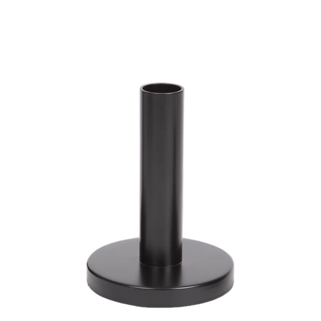Stabkerzenhalter Falko schwarz - mittel - 11,5cm
