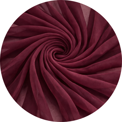 Tischläufer - Chiffon - Burgunder