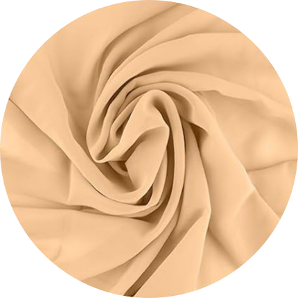 Tischläufer - Chiffon - Champagner