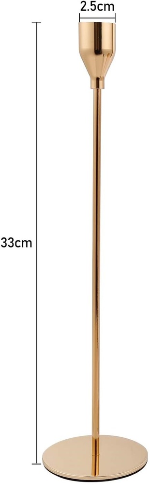 Stabkerzenhalter Gold Klassik - groß - 33cm
