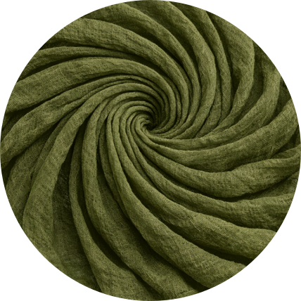 Tischläufer - Musselin - Olive